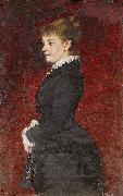 Axel Jungstedt, Portrait - Lady in Black Dress